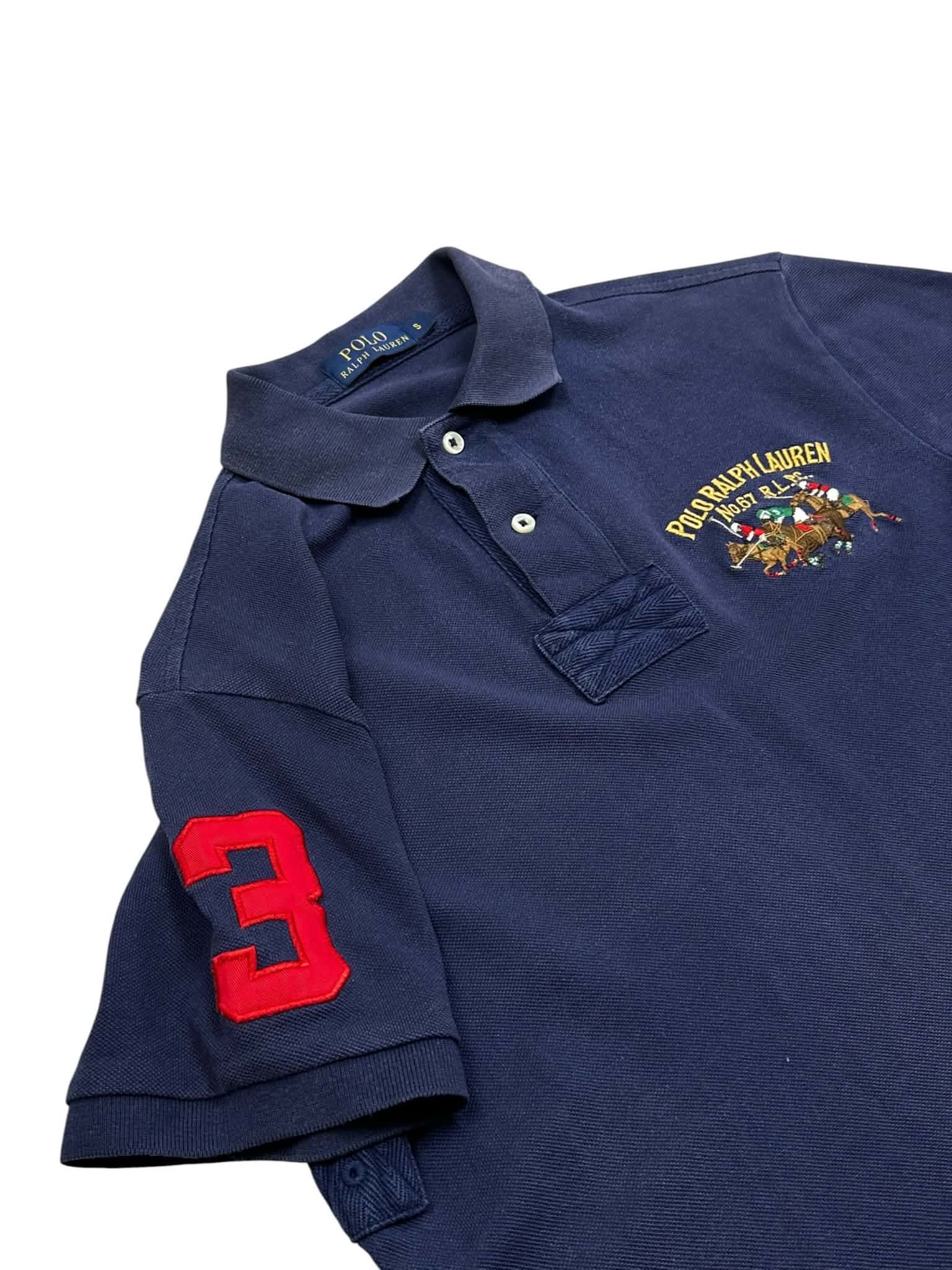 Polo Ralph Lauren Triple Pony Navy Poloshirt (S)