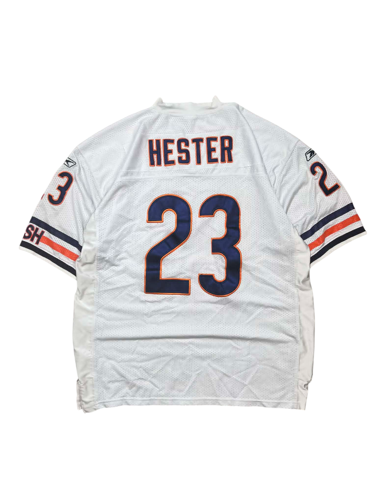 Vintage Y2K White Chicago Bears Devin Hester #23 Cropped Jersey (XL)